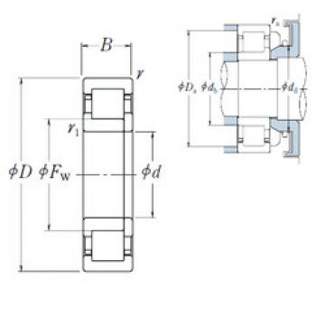 Original SKF Cylindrical Roller Bearings NUP2206 ET NSK