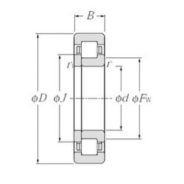 Original SKF Cylindrical Roller Bearings NUP2206E CYSD