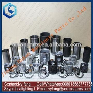 6D24 Engine Cylinder Liner Kit Piston Piston Ring for Kobelco Excavator SK480-6