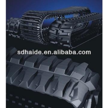 Doosan excavator rubber track, rubber crawler track for bulldozer/snow vehicles,mini digger rubber track