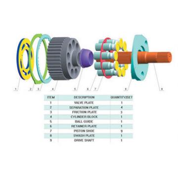 Hydraulic piston pump parts for KYB MSF23