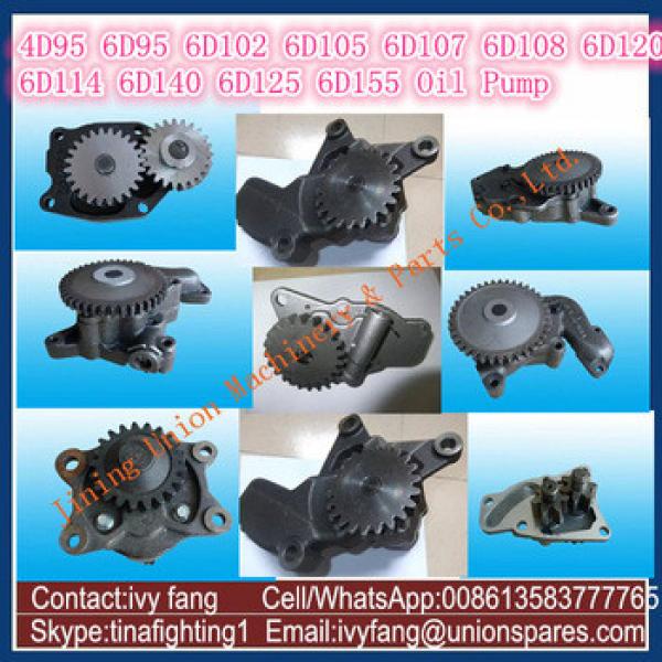 6D95 Oil Pump 6209-51-1201 for Komatsu Excavator PC300-6 PC300-7 PC300-8 PC400-6 PC400-7 PC400-8 #5 image