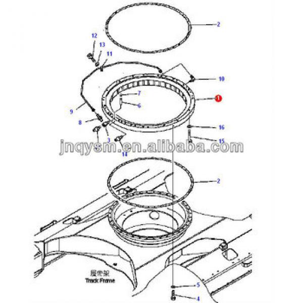 excavator swing circle ass&#39;y /Excavator rotary support PC200C #1 image