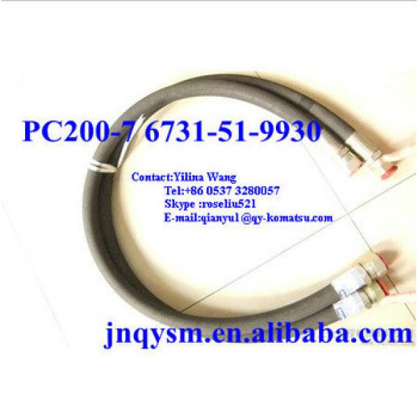 PC220-7 hydraulic oil pipe, hose PC200-7 6731-51-9930, excavator spare parts #1 image