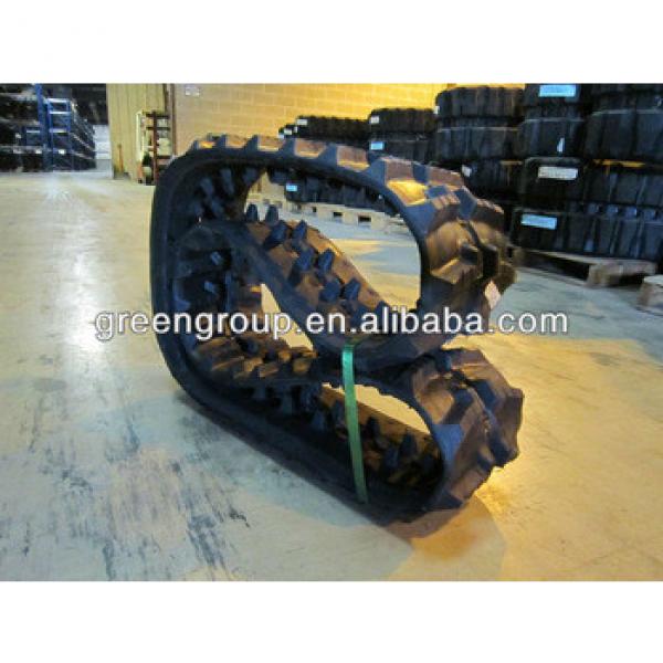 Kobelco SK210 rubber trackubber belt,SK60,SK75UR, SK30,SK45,SK80,SK50,SK120, #1 image