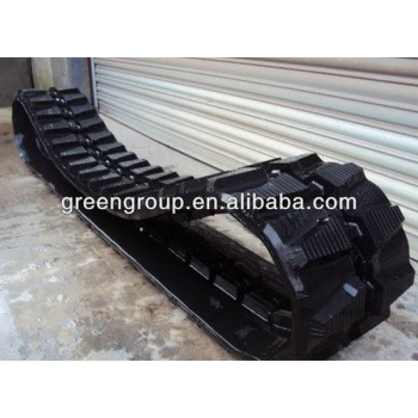 Bobcat 325 rubber track,MX328 excavator track:334,430,E38,E26,E45,331,337,341,E50,E32,E35,E43,E80,325,329,320,322,220,319,340, #1 image