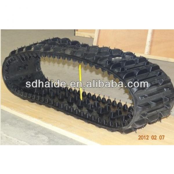 rubber track for bobcat excavator, crawler for Kobelco,Volvo,Daewoo,Doosan #1 image