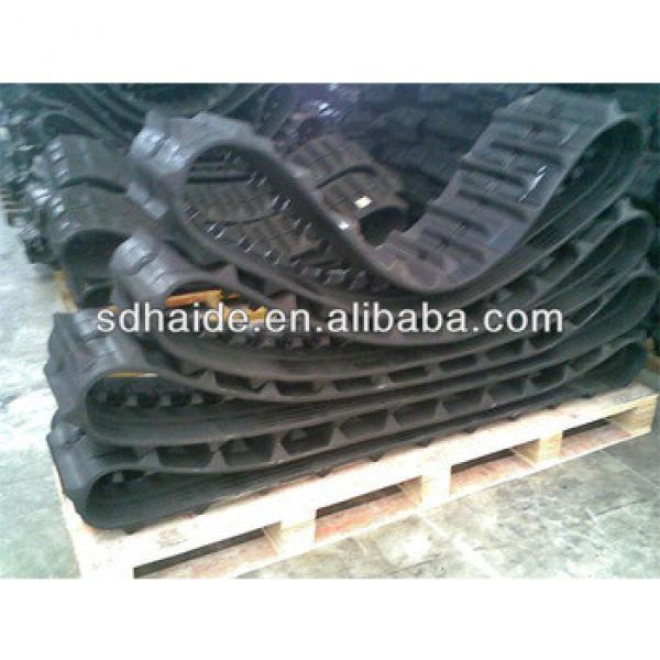 bobcat rubber track for excavator,rubber track,Spare parts E80,435,MX337,MX331,S160,A770 #1 image