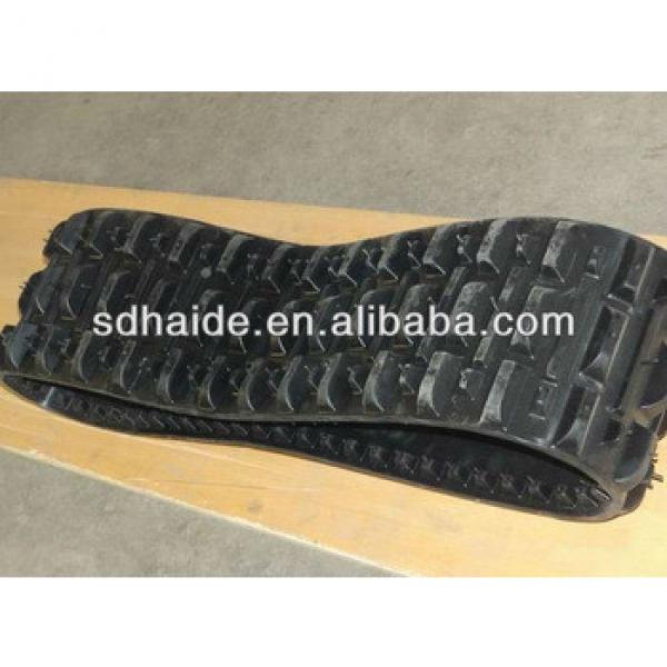 rubber chain crawler,rubber block for excavator DAEWOO,KATO,KOBELCO,VOLVO,DOOSAN #1 image