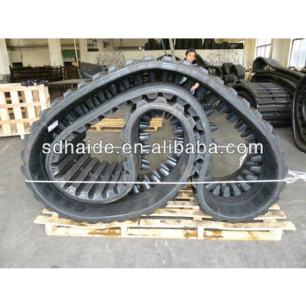 rubber track for kubota agricultural harvester, mini excavator rubber tracks #1 image