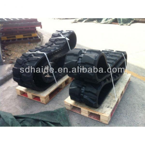 mini excavator rubber track tracks, agriculture rubber track #1 image