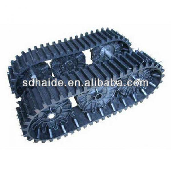 rubber link chain,rubber track,kobelco,kubato,volvo,doosan,daewoo,PC30,PC35,PC40,PC45,PC50,PC55,PC60,PC75UU #1 image