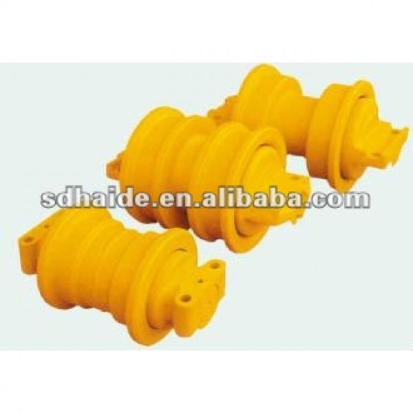 Excavator track bottom lower roller of double flange for excavator EX200,EX300,PC45,PC200 #1 image