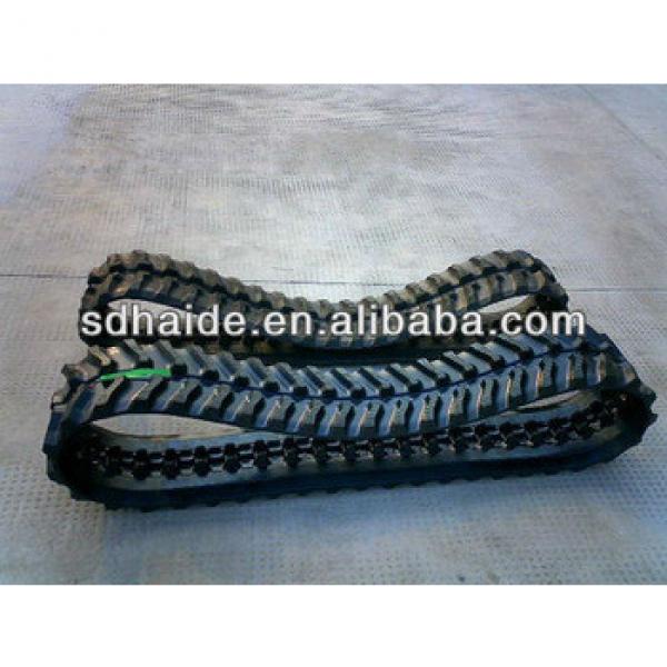 rubber belt chain,rubber belt track,excavator robot rubber track #1 image