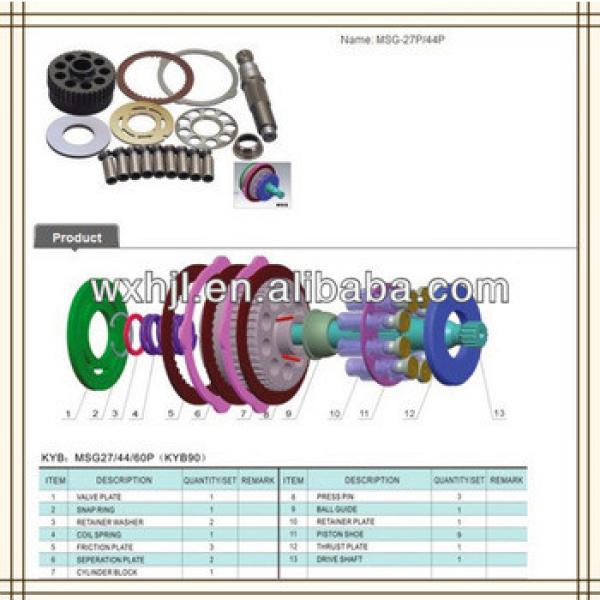 KAYABA MSG-44P hydraulic piston pump parts #1 image